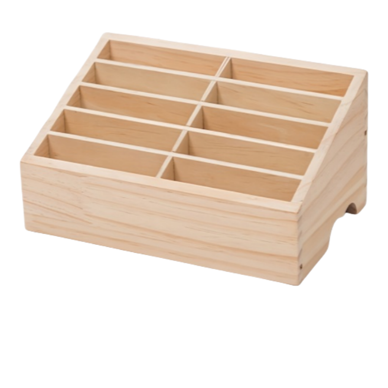 铁洋 木质手机收纳盒 10格(21cm*13cm*10.5cm) 个