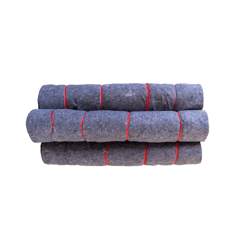 土工布工程布保湿保温公路养护保护毯路面黑心棉防寒布400g 3m*40m/卷