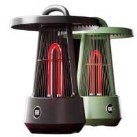 志高围炉煮茶烤火炉家用取暖器烤火炉省电家用套装用电取款器2025新款 语音款+红管 太空灰