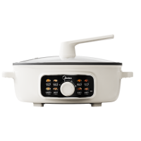 美的(Midea)电饼铛烤饼机家用65MM加深加宽烤包子火锅烙饼煎饼锅三明治早餐机蒸汽煎烤机MC-JKE3062
