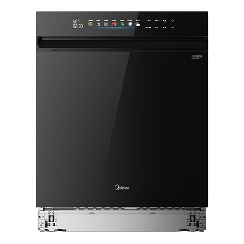 美的(Midea)[万向X6SMax]嵌入式洗碗机16套一级容积率105℃热风烘干四星消毒一键单消毒UV杀菌洗消一体机