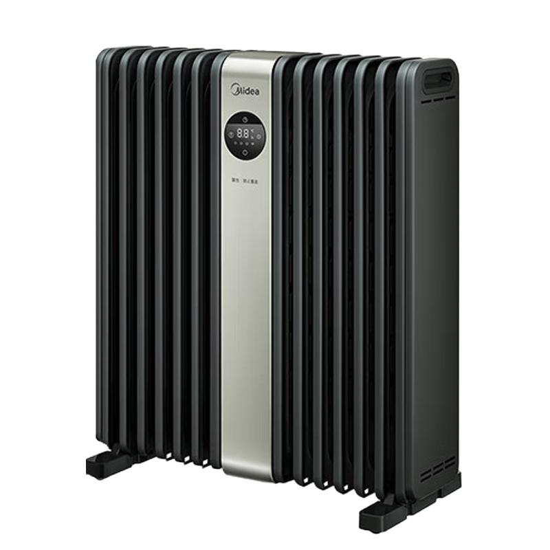 美的(Midea)[硬钢科技]取暖器/电暖器/电暖气家用/取暖炉WIFI智能遥控加宽14片双擎取暖电热油汀HYX22TR