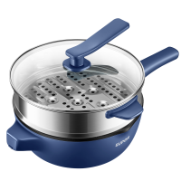 苏泊尔(SUPOR)电炒锅 电煮锅 电火锅 电蒸锅 家用多功能蒸煮炒菜 一体电热锅 4L多用途CJ28A816配蒸笼