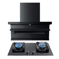 老板(ROBAM)油烟机烟灶套餐两件套超薄顶侧双吸触控式挥手智控27立方+5.2灶具厨电套装27A15-D1P+57BX