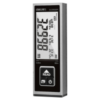 得力(deli)迷你大屏激光测距仪锂电池红外线高精度量房仪蓝牙 DL331050Z 单位/台