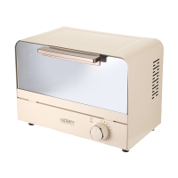 THERMOS电烤箱家用小型多功能大容量大功率可视外观广域控烘焙易操作可定时防烫把手设计 沥青灰 8L EHA-5103