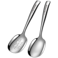 莱柏顿316L不锈钢公用勺家用分菜勺汤勺漏勺酒店专用分餐勺饭勺公筷勺子