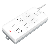 得力18264插座_6组_10米_PVC袋装(白) 单位/个