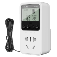 得力(deli)温控器数显电子控温仪器开关温度控制器10A+2米水温探头 DL336102 单位/个