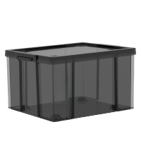 铁洋 透明直角抗压收纳箱 80L(65*43*34.7cm) 个