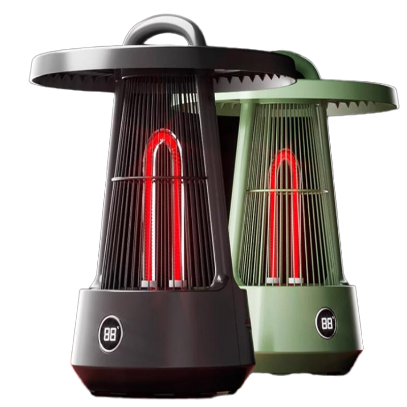 志高围炉煮茶烤火炉家用取暖器烤火炉省电家用套装用电取款器2025新款 机械款翡翠绿