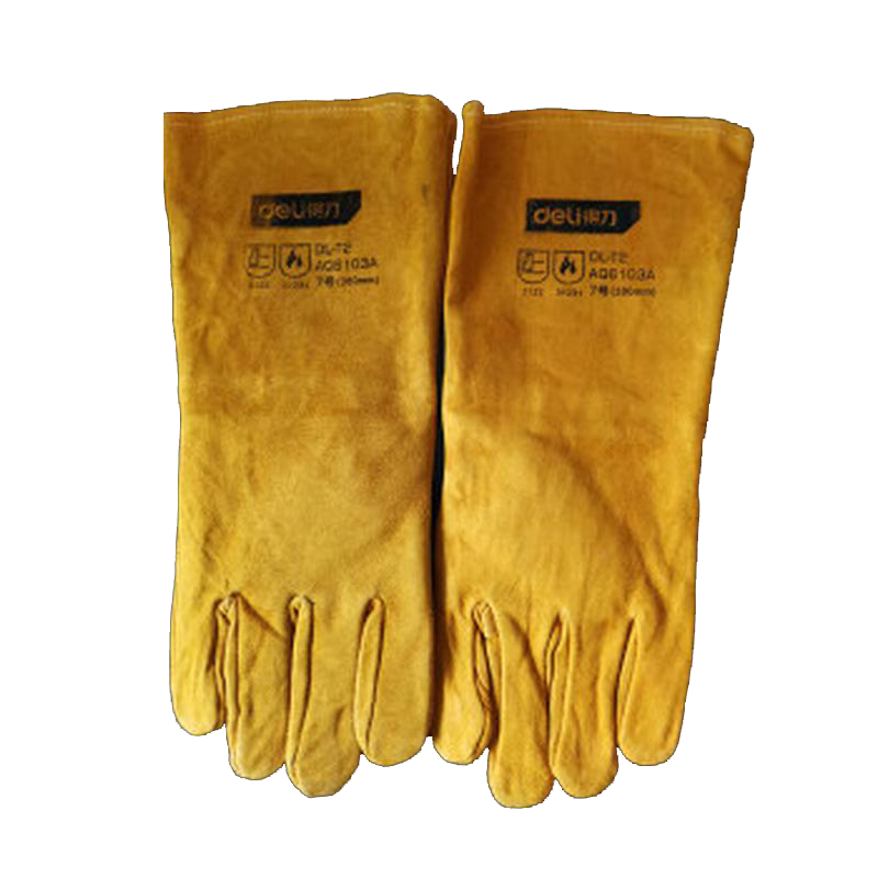 得力(deli) 电焊手套14“无里加弯7号(350mm) DL-T1 单位/副
