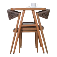 紫叶阳台小桌椅休闲藤椅三件套组合小户型看书网红一桌两椅茶桌椅