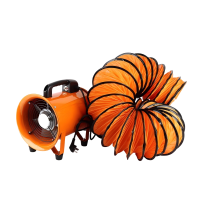 冀电中康 手提式轴流风机 8寸风机/10米风管 台