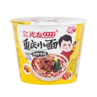 光友 重庆小面 (红薯方便面)牛肉味 105g/桶 12桶装 正宗重庆特色小面非油炸方便泡面干拌炸酱