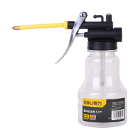 得力 金属机油壶润滑油机油枪金属长嘴高压尖嘴手动油壶加油壶 250mL DL2402 单位/个