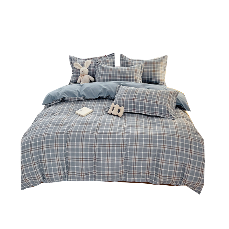 床品四件套1.5*2m纯棉A类磨毛床单被套枕套四件套