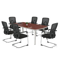 大匠杉 会议桌培训桌椅组合 2000*1000*760mm1桌6椅