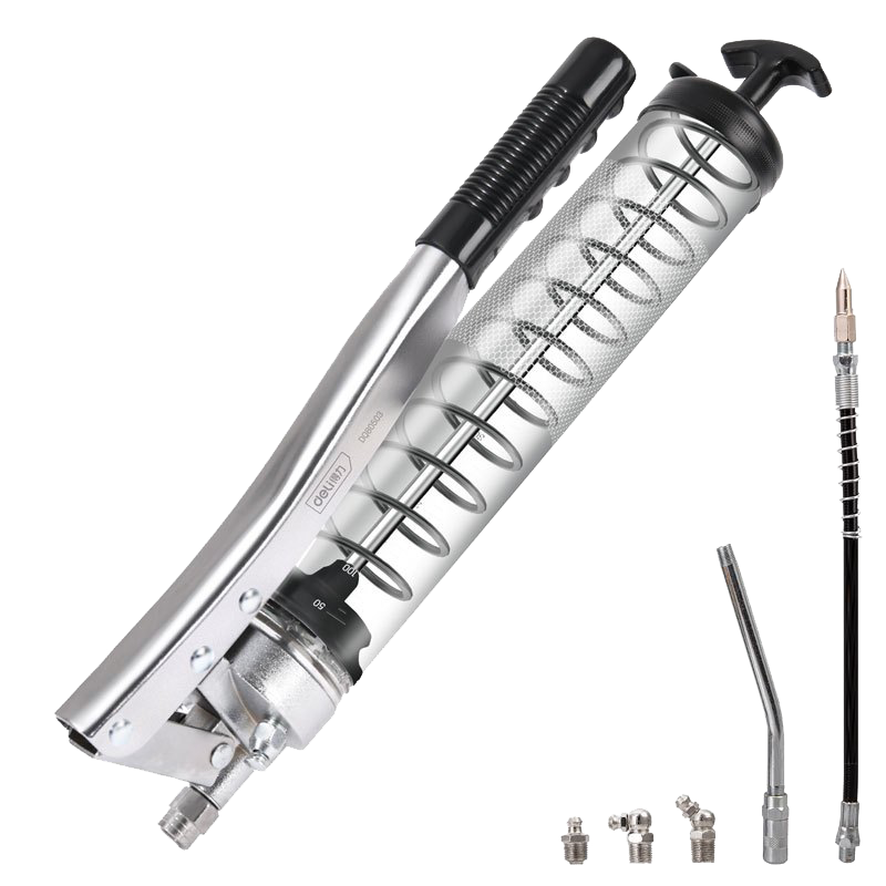 得力(deli)透明款600CC高压手动省力黄油枪牛油枪高压注油器双杠式 DQ80503 单位/套