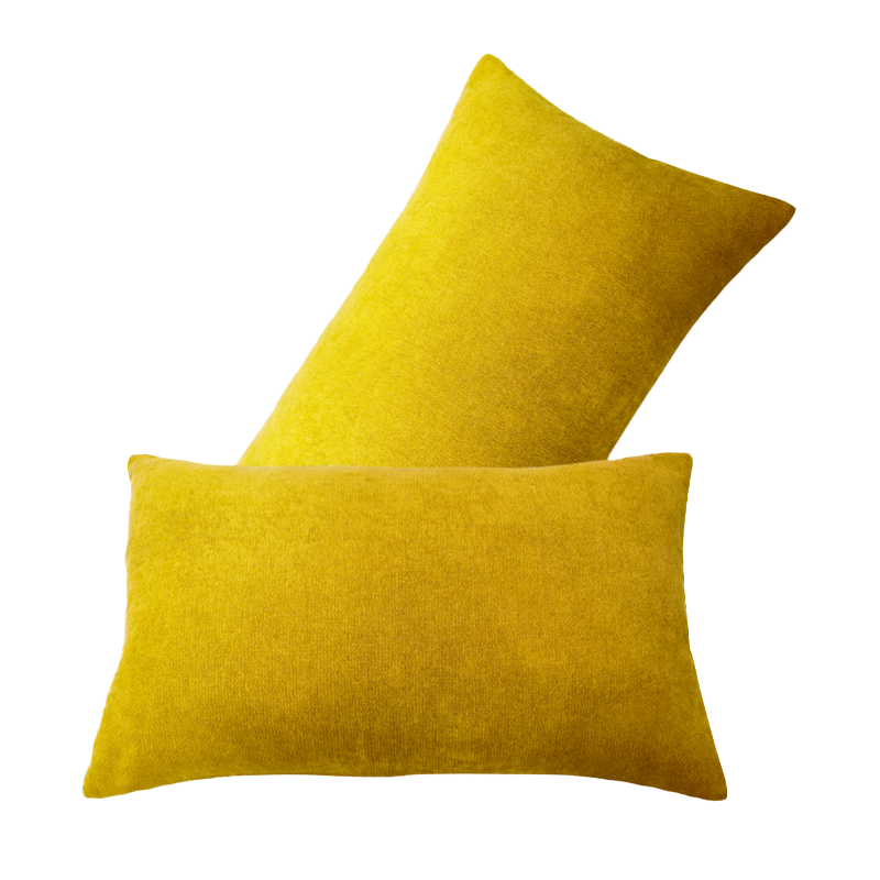 东凯汇普 橙黄亚麻腰靠枕 55×35cm 个