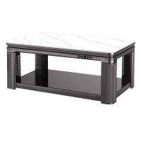 焱魔方X8移动款取暖桌1.5米带电磁炉语音双升降电暖桌贵州款四柱发热电炉子长方形电烤火桌子家用冬季取暖茶几电暖炉烤火茶几