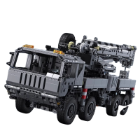 cada双鹰咔搭master积木机械拼装吊车工程车模型遥控装甲起重机1663