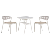 紫叶蒂娜桌椅餐桌家用小户型阳台桌围炉煮茶餐台多功能餐桌椅组合