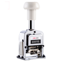 得力(deli)自动号码机 打码机编号打号器页码机6位日期可调数字印章 6位号码机-7506 单位/个