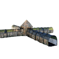 羊多多儿童城堡迷宫游戏套装感统训练隧道团队拓展户外玩具迷彩五合一