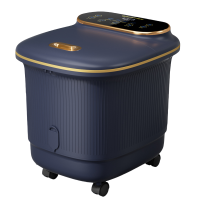 苏宁宜品足浴盆豪华全自动电动遥控按摩洗脚小型足浴器加热泡脚桶家用神器按摩旗舰杀菌款-新658足浴盆