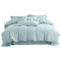 苏宁宜品简约四件套全棉床品套装通用尺寸舒适亲肤设计