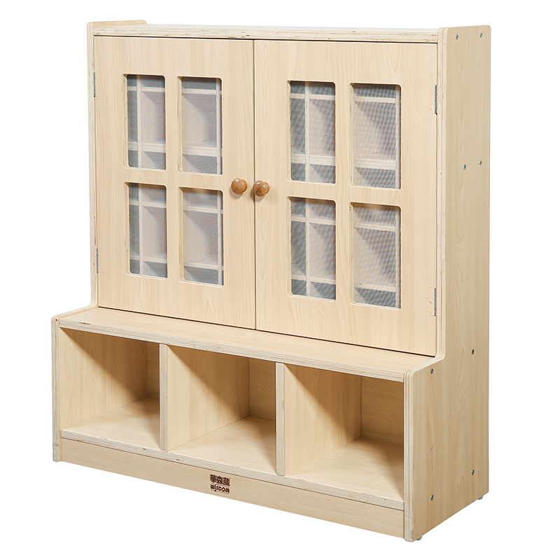 KB1-CC003-30 40人茶杯柜-原木色