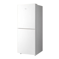 美的(Midea)186升双门双系统双循环风冷无霜节能低噪租房小型迷你家用电冰箱