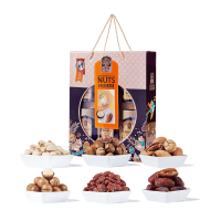 臻味-1010g环球臻果坚果礼盒内含4种坚果2种果干独立灌装