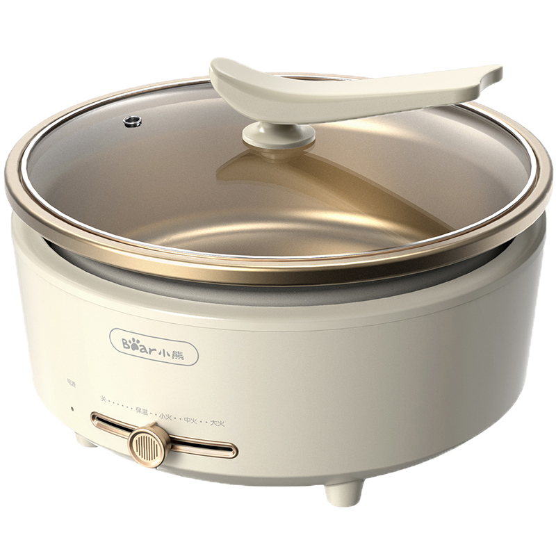 小熊(Bear)电火锅 火锅专用锅家用分体式可拆洗多功能涮肉电热锅火锅锅