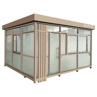 盛辉嘉业户外玻璃房晾衣房间 凉亭公共吸烟亭光波室外休息间定制
