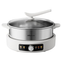 小熊电火锅 DHG-F60L2 6升大容量扎实厚锅体一锅多能机械控温