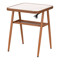 紫叶林顿桌椅餐桌岩板茶桌椅组合小户型带电磁炉火锅阳台小茶桌