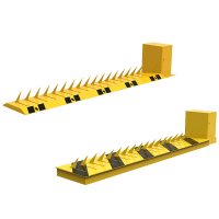 盛辉嘉业电动升降道刺路障单向减速带路障阻车机学校医院防闯地刺减速带定制