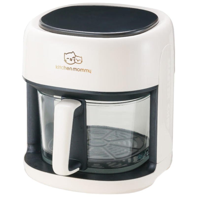 苏宁宜品推荐厨创妈咪4升玻璃空气炸锅1350W触控操作快速烹饪