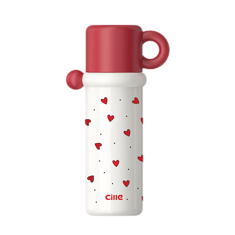 希乐儿童保温杯女生高颜值316不锈钢吸管杯学生上学便携水杯