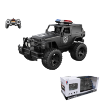 双鹰遥控车越野车玩具车新款仿真遥控警车电动声光男孩儿童1663