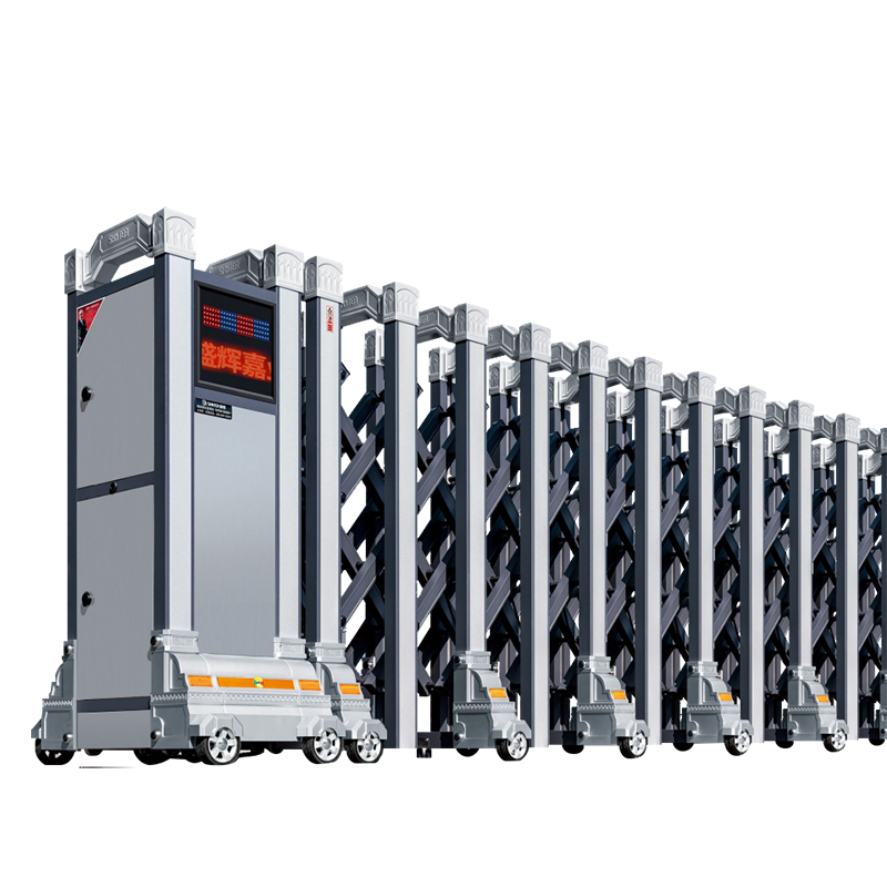 盛盛辉嘉业 铝合金伸缩大门单位学校推拉电动大门可安装自动伸缩折叠大门每米