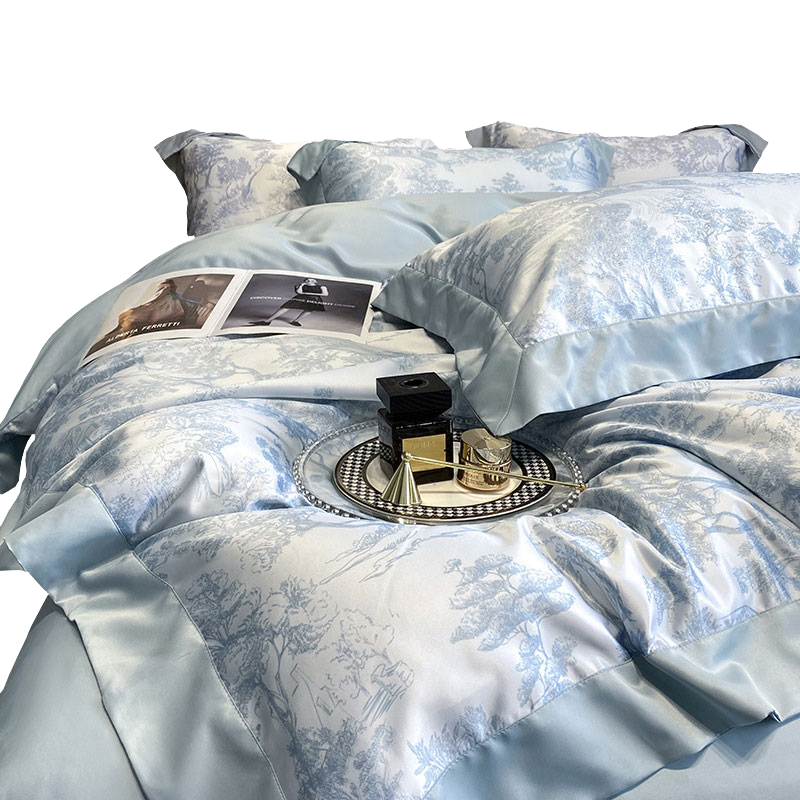 优福安达印花冰丝夏季三&四件套床品套装 多色可选 TZ2025030002 /套