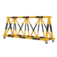 盛辉嘉业移动拒马护栏带刺 电动伸缩路障防撞栏防护挡车安全隔离栏定制 3米起拍