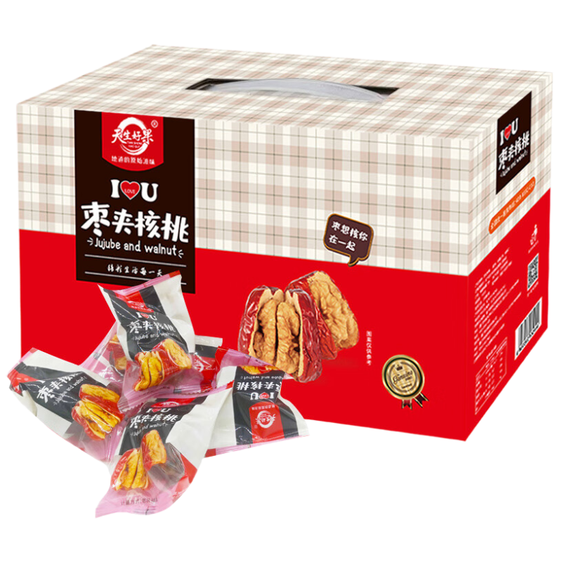 苏宁宜品精选甜味箱装无壳核桃1克装健康美味坚果零食优选