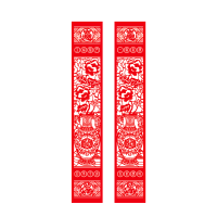 福人福地马年春节入户门装饰贴画新款门贴国风创意个性原创纸门幅