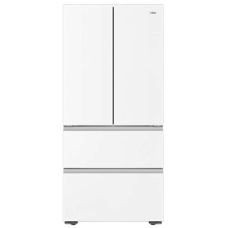 海尔(Haier)法式四门冰箱483升容量新一级变频自动除霜 彩晶面板电脑控温 BCD-483WGHFDB9W1U1