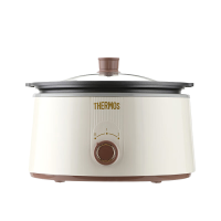膳魔师(THERMOS)EHA-4336A电火锅鸳鸯家用插电多功能电热锅白色 3L