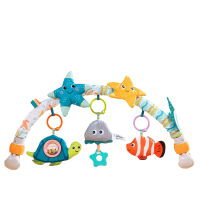 jollybaby婴儿床摇铃挂件玩具0-1岁新生婴儿悬挂式车载推车夹1663